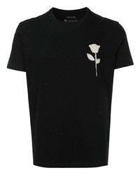 Мужская черная футболка с круглым вырезом с принтом от OSKLEN
