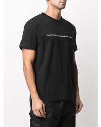 Мужская черная футболка с круглым вырезом с принтом от Random Identities