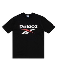 Мужская черная футболка с круглым вырезом с принтом от Palace