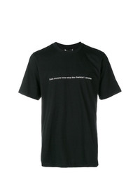 Мужская черная футболка с круглым вырезом с принтом от Pam Perks And Mini