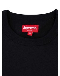 Мужская черная футболка с круглым вырезом с принтом от Supreme