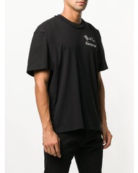 Мужская черная футболка с круглым вырезом с принтом от Mr. Completely