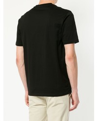 Мужская черная футболка с круглым вырезом с принтом от D'urban