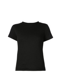 Женская черная футболка с круглым вырезом с принтом от Proenza Schouler