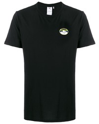 Мужская черная футболка с круглым вырезом с принтом от Puma