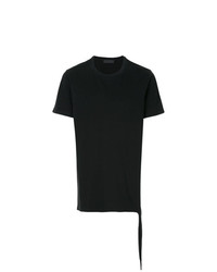 Мужская черная футболка с круглым вырезом с принтом от RH45