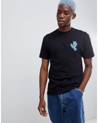 Мужская черная футболка с круглым вырезом с принтом от Santa Cruz