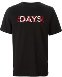 Мужская черная футболка с круглым вырезом с принтом от Saturdays Surf NYC