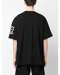 Мужская черная футболка с круглым вырезом с принтом от Black Comme Des Garçons