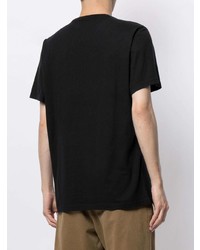Мужская черная футболка с круглым вырезом с принтом от Barbour