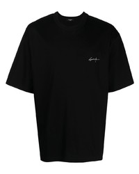 Мужская черная футболка с круглым вырезом с принтом от SONGZIO