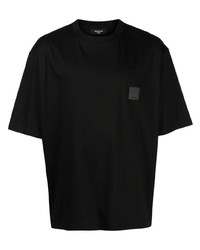 Мужская черная футболка с круглым вырезом с принтом от SONGZIO