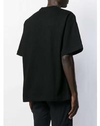 Мужская черная футболка с круглым вырезом с принтом от 000 Worldwide