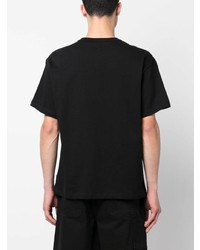 Мужская черная футболка с круглым вырезом с принтом от Misbhv