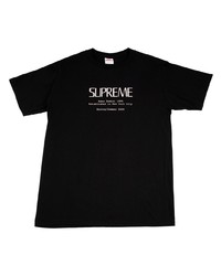 Мужская черная футболка с круглым вырезом с принтом от Supreme