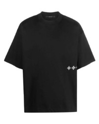 Мужская черная футболка с круглым вырезом с принтом от Tatras