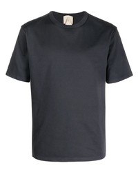 Мужская черная футболка с круглым вырезом с принтом от Ten C