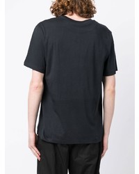 Мужская черная футболка с круглым вырезом с принтом от Camilla