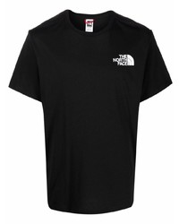 Мужская черная футболка с круглым вырезом с принтом от The North Face
