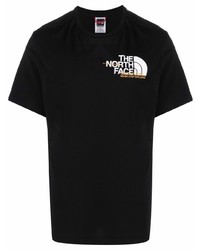 Мужская черная футболка с круглым вырезом с принтом от The North Face