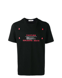 Мужская черная футболка с круглым вырезом с принтом от Undercover