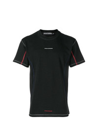 Мужская черная футболка с круглым вырезом с принтом от United Standard