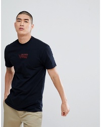 Мужская черная футболка с круглым вырезом с принтом от Vans