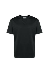 Мужская черная футболка с круглым вырезом с принтом от Versus