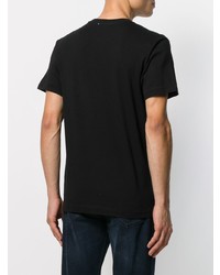 Мужская черная футболка с круглым вырезом с принтом от Fiorucci