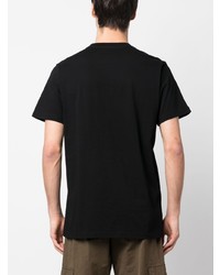 Мужская черная футболка с круглым вырезом с принтом от Maharishi