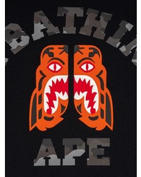 Мужская черная футболка с круглым вырезом с принтом от A Bathing Ape