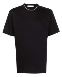 Мужская черная футболка с круглым вырезом с украшением от 1017 Alyx 9Sm