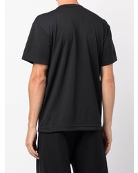 Мужская черная футболка с круглым вырезом с украшением от Comme Des Garcons Homme Plus