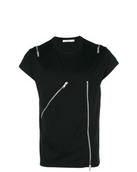 Мужская черная футболка с круглым вырезом с украшением от Givenchy