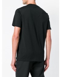 Мужская черная футболка с круглым вырезом с украшением от Givenchy