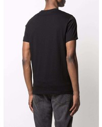 Мужская черная футболка с круглым вырезом с украшением от Karl Lagerfeld