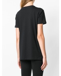 Женская черная футболка с круглым вырезом с шипами от Versace Jeans