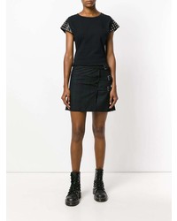 Женская черная футболка с круглым вырезом с шипами от Alyx