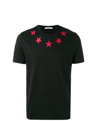 Мужская черная футболка с круглым вырезом со звездами от Givenchy