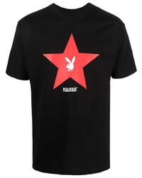 Мужская черная футболка с круглым вырезом со звездами от Pleasures
