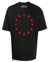 Мужская черная футболка с круглым вырезом со звездами от Vision Of Super