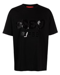 Мужская черная футболка с круглым вырезом от 032c