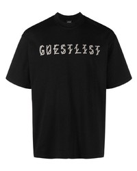 Мужская черная футболка с круглым вырезом от 44 label group
