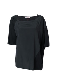 Женская черная футболка с круглым вырезом от A.F.Vandevorst
