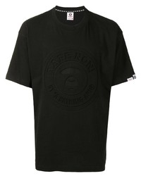 Мужская черная футболка с круглым вырезом от AAPE BY A BATHING APE