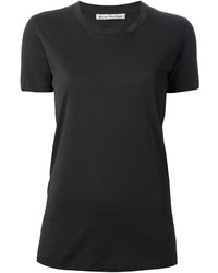 Женская черная футболка с круглым вырезом от Acne Studios