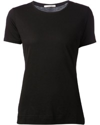 Женская черная футболка с круглым вырезом от ADAM by Adam Lippes