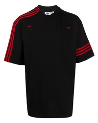 Мужская черная футболка с круглым вырезом от adidas by 424