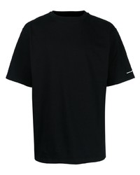 Мужская черная футболка с круглым вырезом от agnès b.