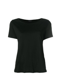 Женская черная футболка с круглым вырезом от Album Di Famiglia